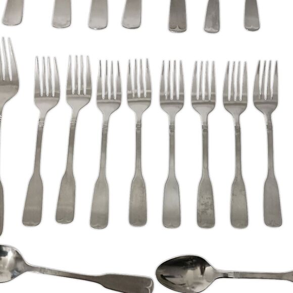 44 Stanley Roberts Flatware SRB 140 Rogers MCM Stainless Steel Mixed Pieces Vtg. - Picture 4 of 9